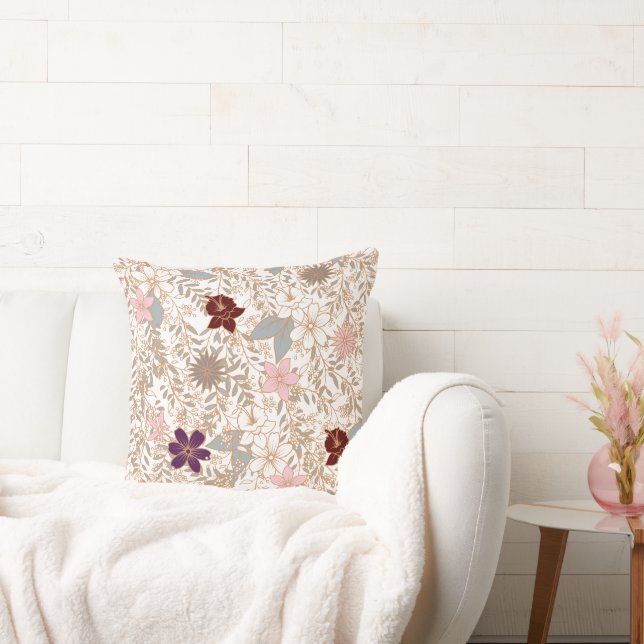 Vector Floral Cushion (Couch)