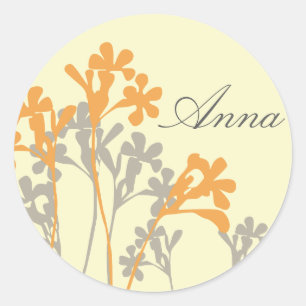 Vector Floral Design L All Purpose  Custom Sticker