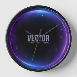 vector futuristics clock