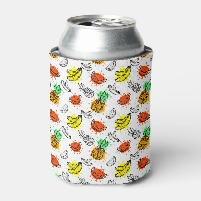 Vector Graphic Seamless Pattern Can Cooler (Can Front)