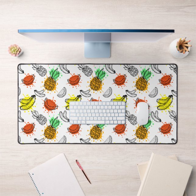 Vector Graphic Seamless Pattern Desk Mat (Office 1)