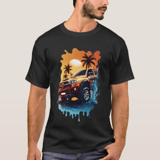 Vector illustration car wallpaper design friend re T-Shirt