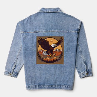 Vector Illustration, Centred Design Denim Jacket