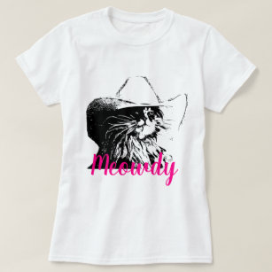 Vector Image Cat With Cowboy Hat Meowdy T-Shirt