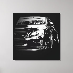 Vector Image Subaru Impreza Wrx Sti Canvas Print