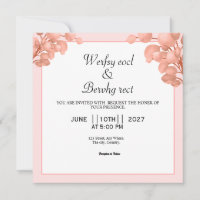Vector Of Floral Wedding Invitation Card Vector 