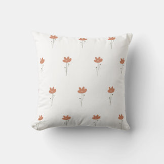 vector seamless botanical pattern with flowers in  cushion