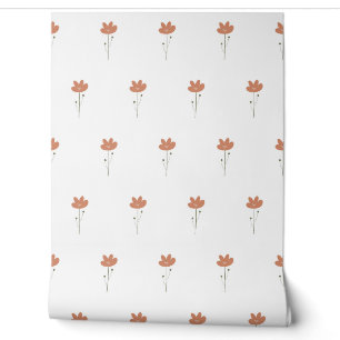 vector seamless botanical pattern with flowers in wallpaper