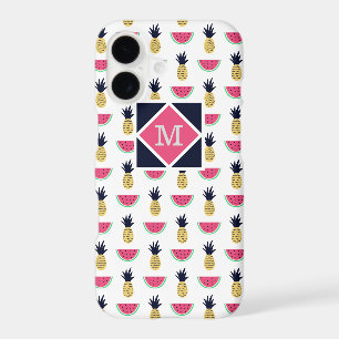 Vector Seamless Pattern With Pineapple And