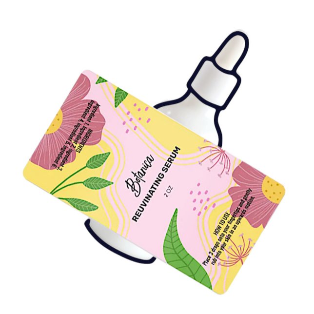 Vector Spring Serum Dropper Bottle Labels (Creator Uploaded)