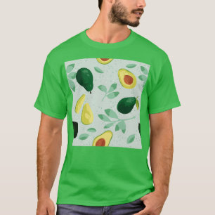 Vector summer pattern with avocado flowers and lea T-Shirt