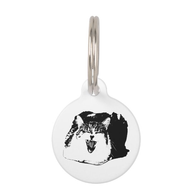 Vector Tag, Meow Flair Pet Tag (Front)