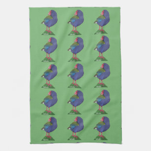 Vector takahe New Zealand Bird Tea Towel