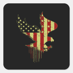 Vector we will never forget, patriot day. septembe square sticker