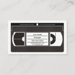 Vectorised Videotape Business Card