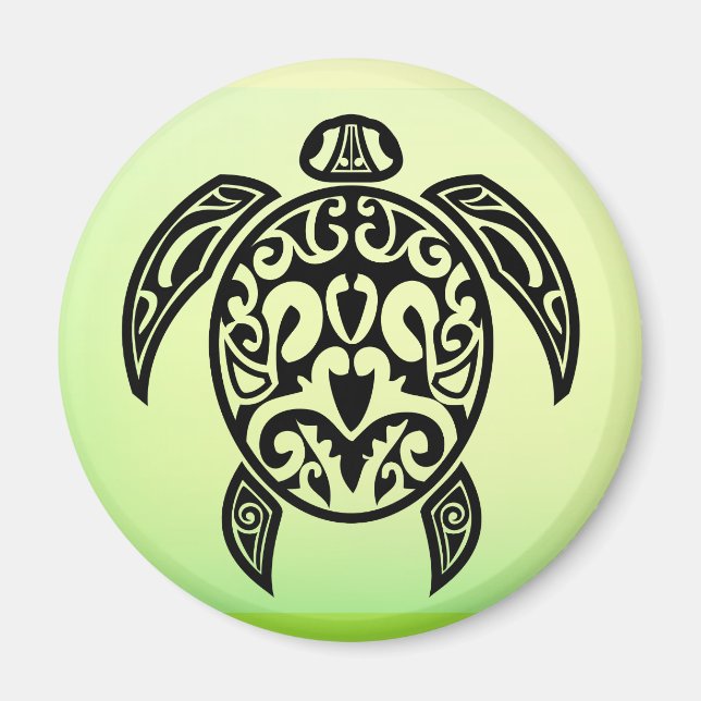 VectorPortal-Turtle-Tattoo-Vector.ai Magnet (Front)