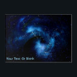 Vectors Acrylic Print<br><div class="desc">Space, one million light-years from Earth. Stars and nebulae in the dark void. Customise by adding your own text.</div>