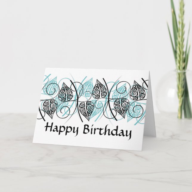 Vectors -  Happy Birthday - Customised Card (Front)