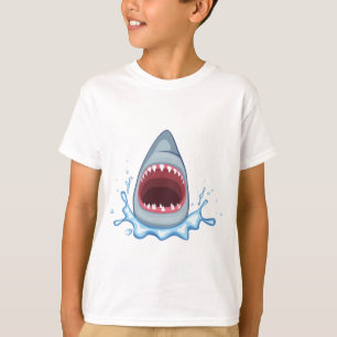 vectorstock_383155 Cartoon Shark Teeth hungry T-Shirt