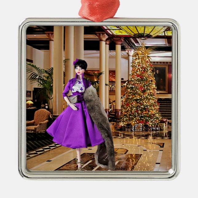 Veda in MatisseFashion:  Christmas at the Driskill Metal Tree Decoration (Front)