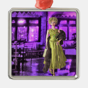 Veda in MatisseFashion: San Francisco in Purple Metal Tree Decoration
