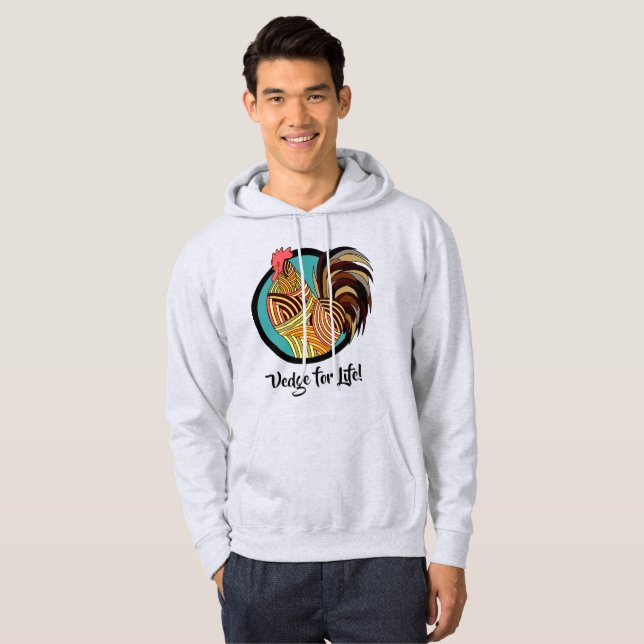 Vedge for Life Vegetarian / Vegan Hoodie (Front Full)