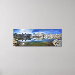 Vee Lake and Seven Gables Panorama 2 - Sierra Canvas Print