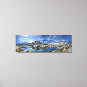 Vee Lake and Seven Gables Panorama - Sierra Canvas Print