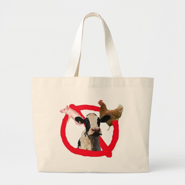 Veg Lovers Large Tote Bag (Front)