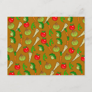 Veg Wallpaper Postcard