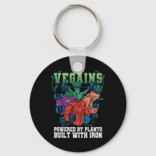 Vegains Powered  Key Ring (Front)