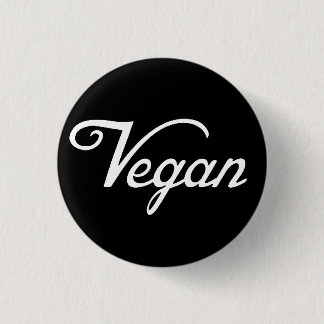 Vegan 3 Cm Round Badge