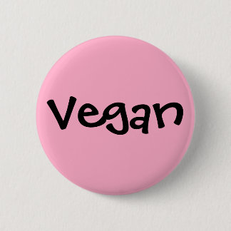 Vegan 6 Cm Round Badge
