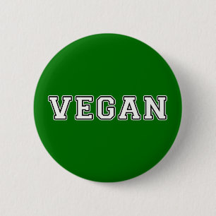 Vegan 6 Cm Round Badge