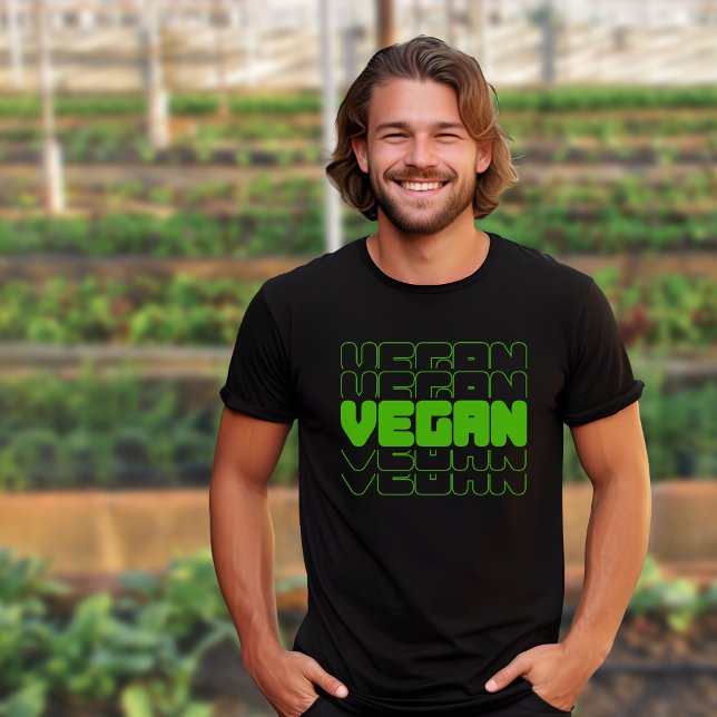 Vegan Activism Men´s Black and Green  T-Shirt (Creator Uploaded)