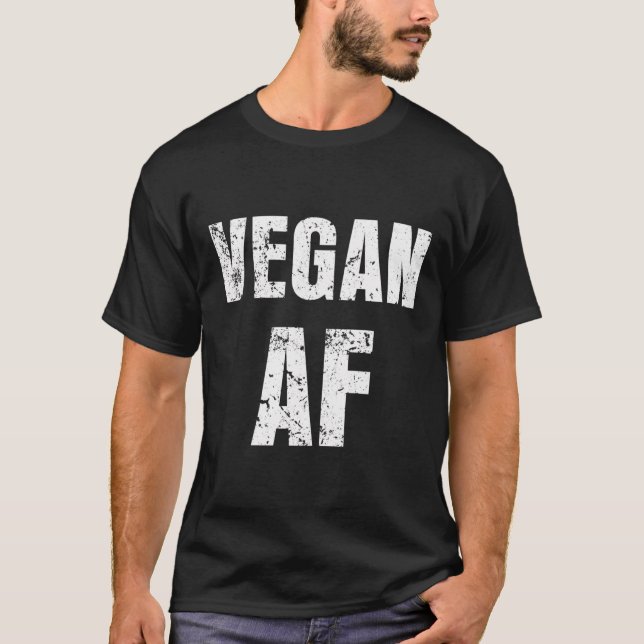 Vegan Af Funny Saying Hoodie Sweater Men Women (Front)