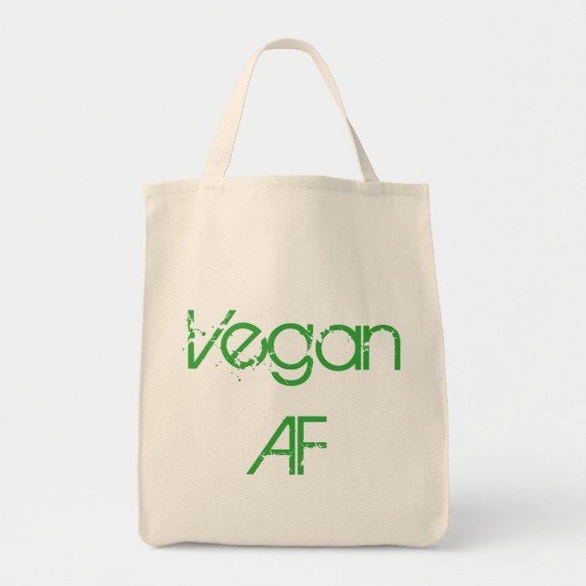 Vegan AF Tote Bag (Front)