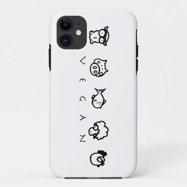 Vegan Animal Phone IPhone Case (Back)