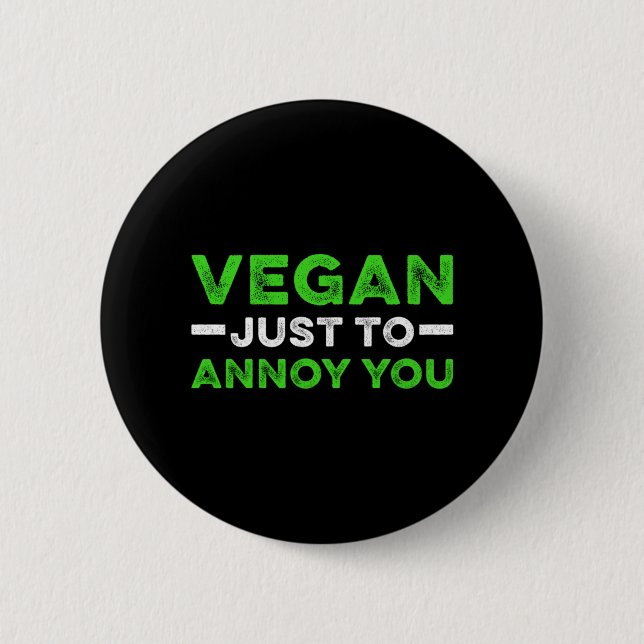 Vegan Animal Rights Vegetarian Liberation Bio Gift 6 Cm Round Badge (Front)