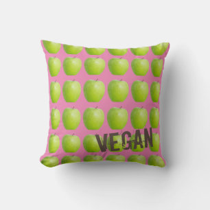 Vegan Apple Pattern for Vegetarian Fruit lover Cushion