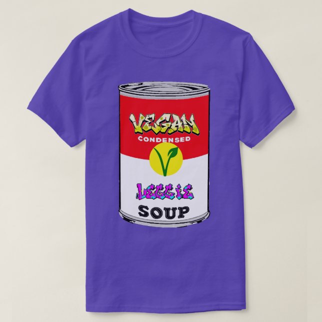 Vegan Art Soup by LowEndGraphics T-Shirt (Design Front)
