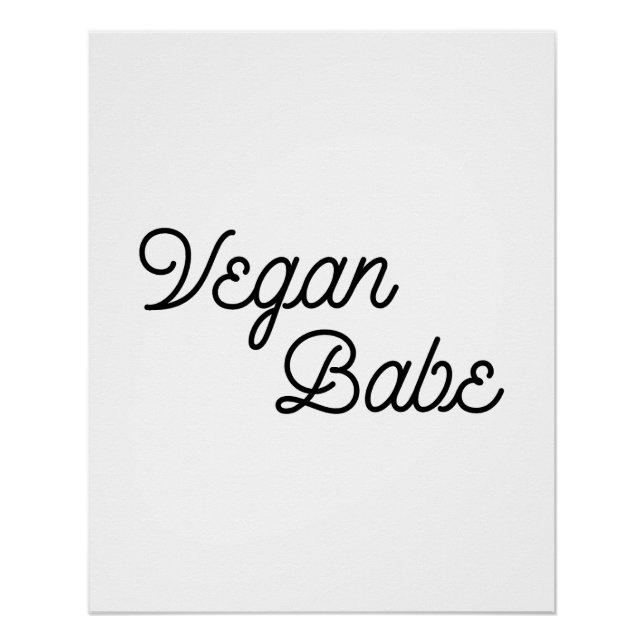 Vegan Babe Poster (Front)