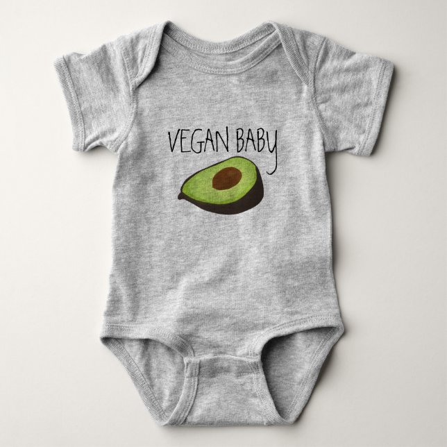 Vegan Baby One-piece Bodysuit (Front)