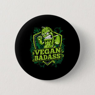 Vegan Bad Cucumber Fitness Bodybuilding Beast 6 Cm Round Badge