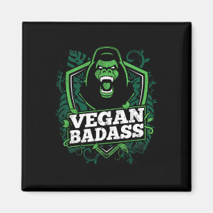Vegan Bad Fitness Gorilla Bodybuilding Beast  Magnet