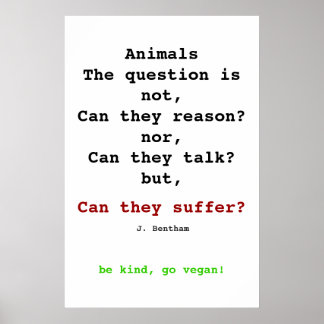 Vegan Bentham Poster