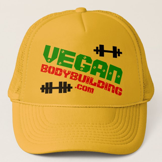 Vegan BODYBUILDING Trucker Hat (Front)