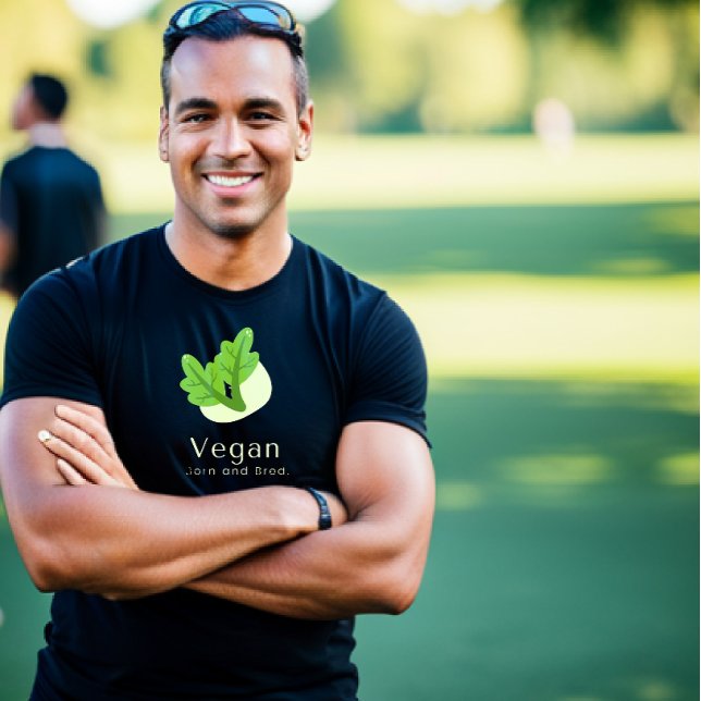 Vegan Born and Bred T-Shirt  (Creator Uploaded)
