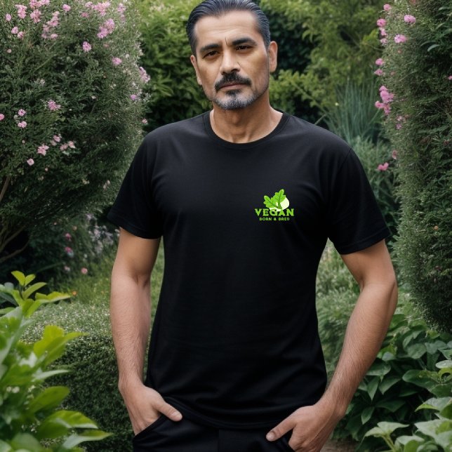 Vegan Born and Bred T-Shirt  (Creator Uploaded)