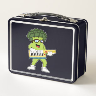 Vegan Broccoli at Music with Guitar Metal Lunch Box